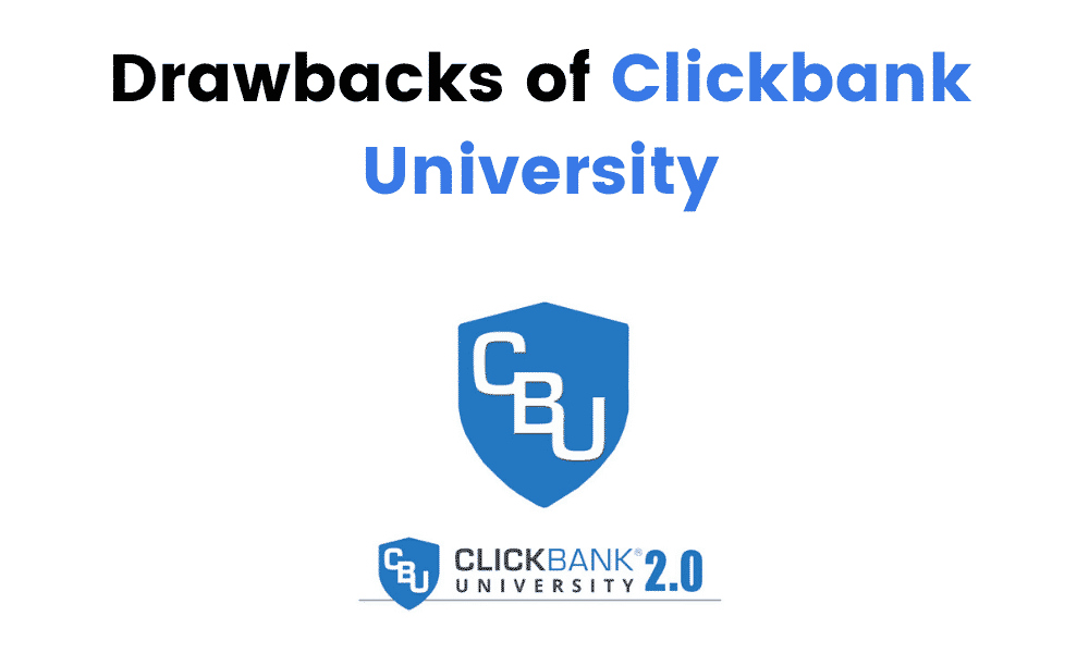 Drawbacks of Clickbank University